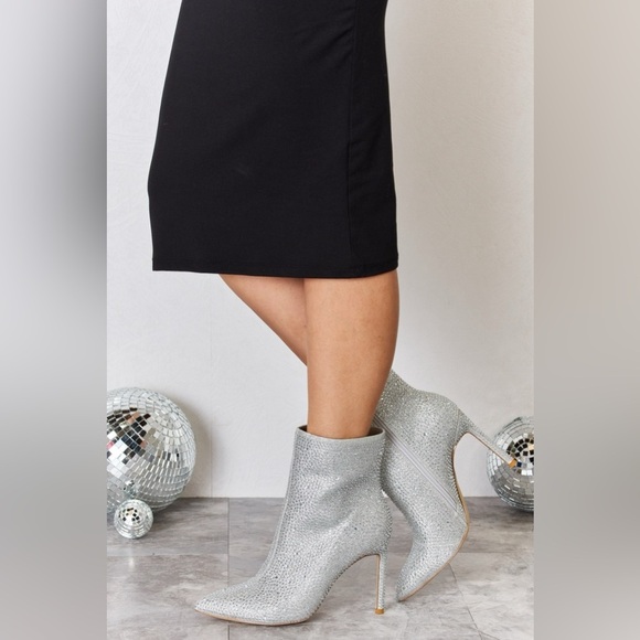 Melody Rhinestone Stiletto Boots - Picture 5 of 11